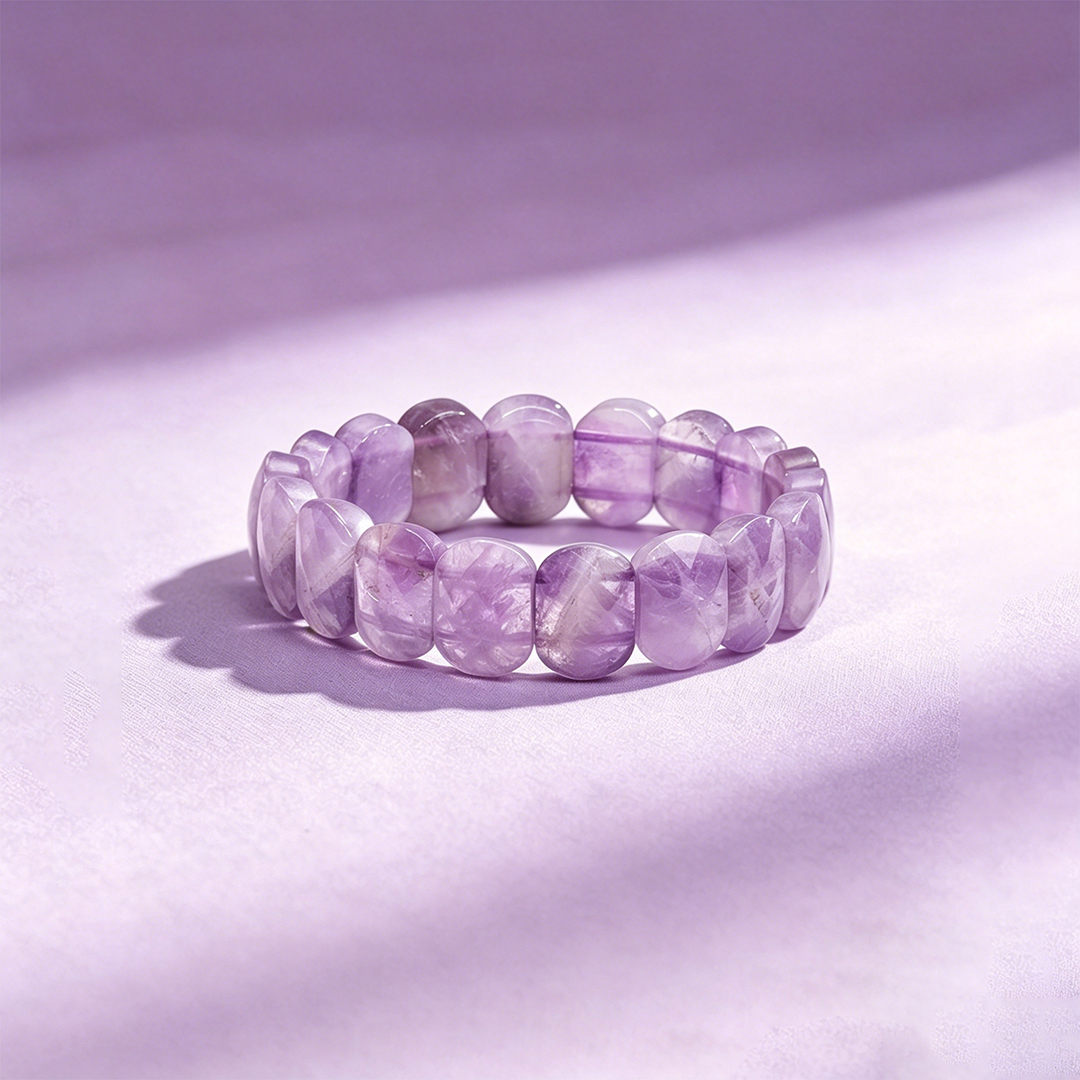 Inner Calm-Amethyst Cube Bracelet
