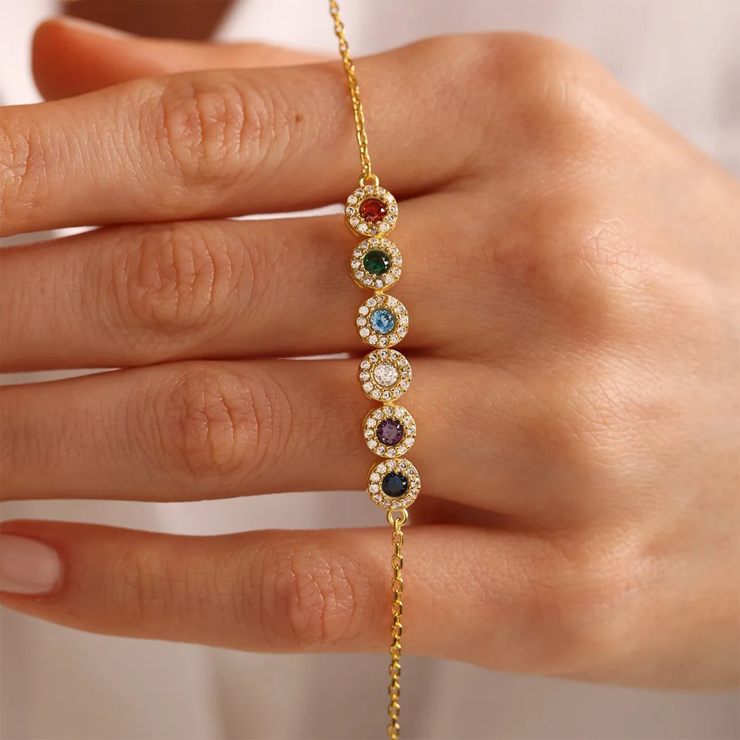 Grandma's/ Mama's  tears of joy specialized with 1-10 kids birthstones