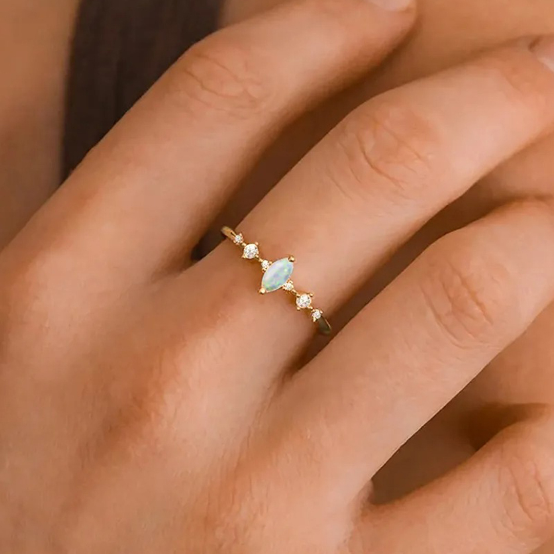 It ISOK To Not Be OK Ava Opal Ring