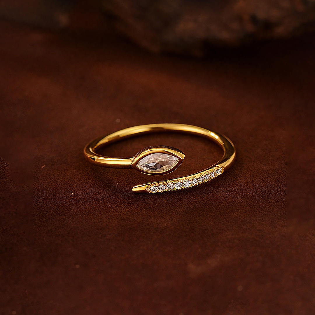 It is ok to not be ok-Marquise open ring