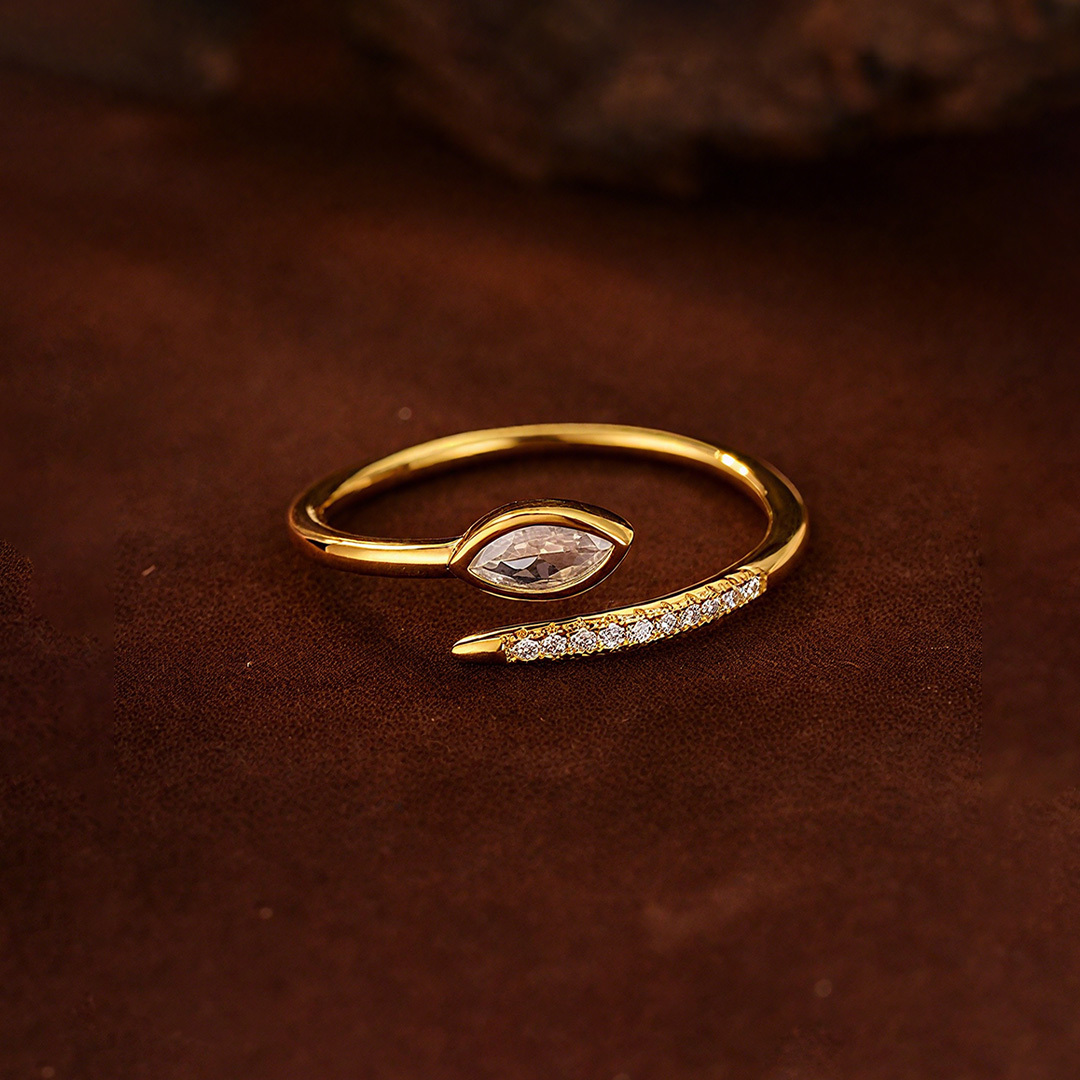 It is ok to not be ok-Marquise open ring