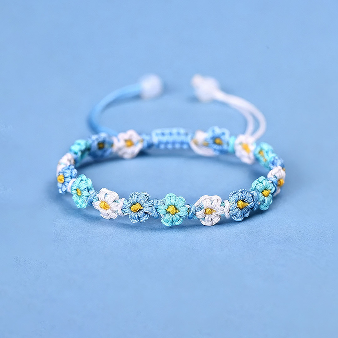 For memorial-Daisy Braided Bracelet