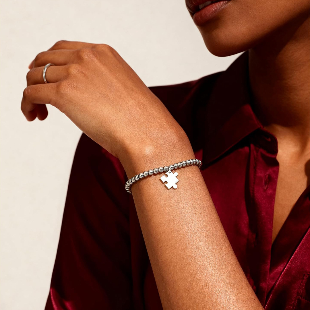 For a Special Mother-Puzzle Bead Bracelet