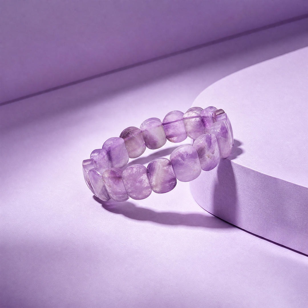 Inner Calm-Amethyst Cube Bracelet