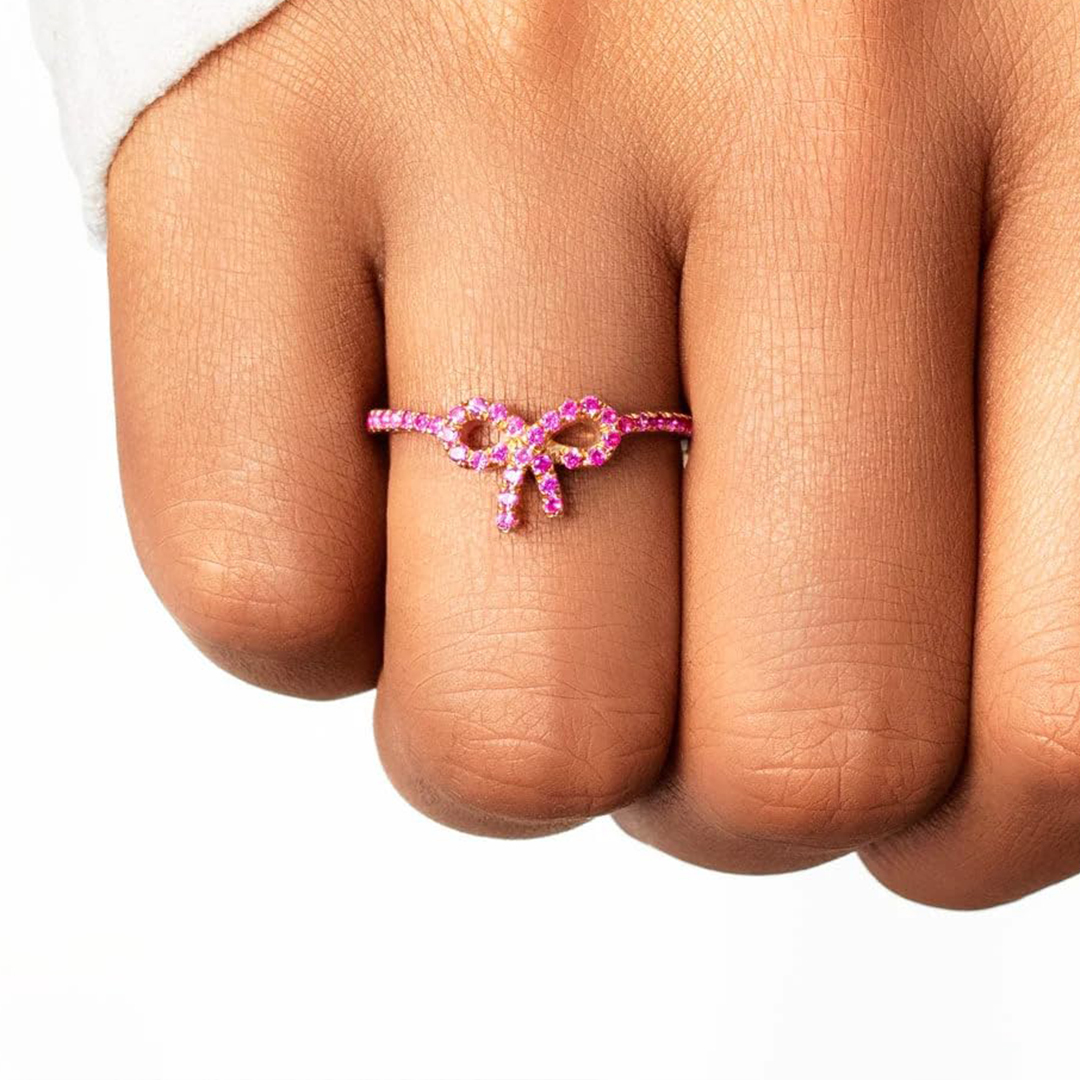 S925 Raise Awareness Of Breast Cancer Pink Ribbon