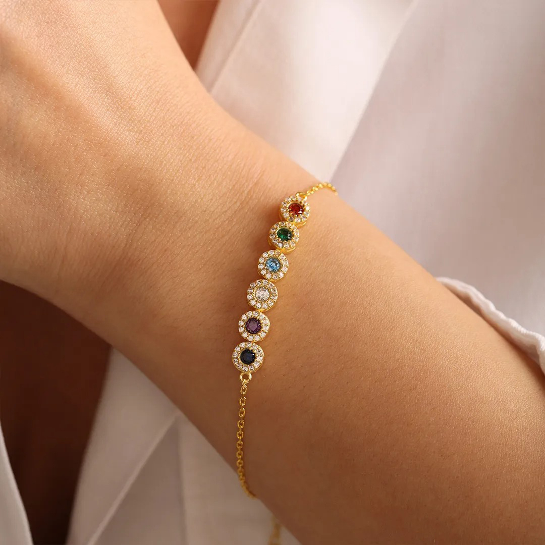 Grandma's/ Mama's  tears of joy specialized with 1-10 kids birthstones