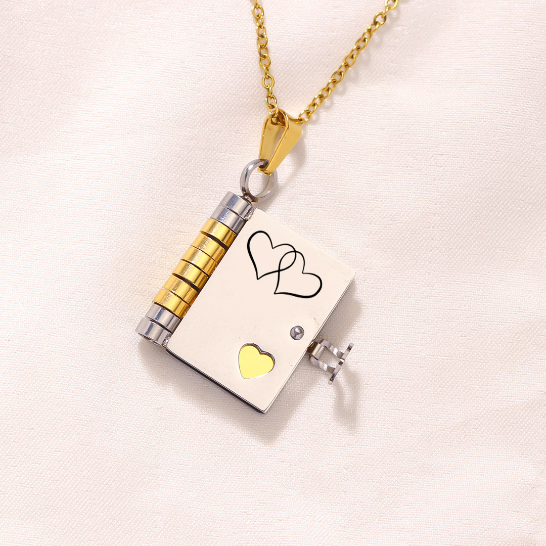 To my daughter-in-law Book necklace