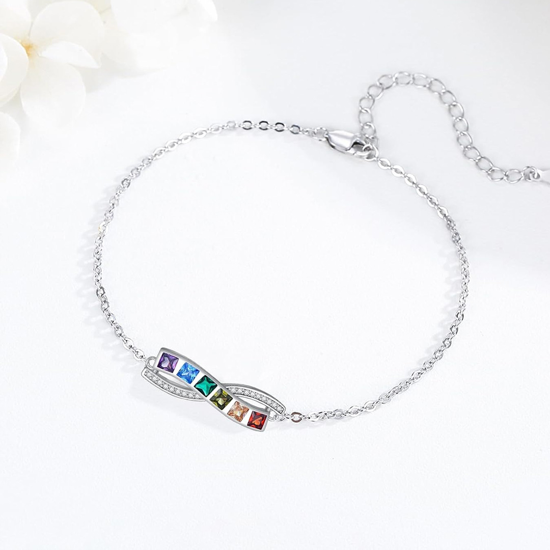YOU ARE THE RAINBOW OF MY LIFE Wave Rainbow Bracelet