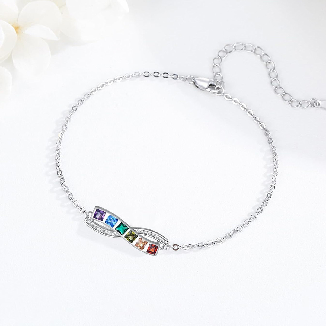 YOU ARE THE RAINBOW OF MY LIFE Wave Rainbow Bracelet