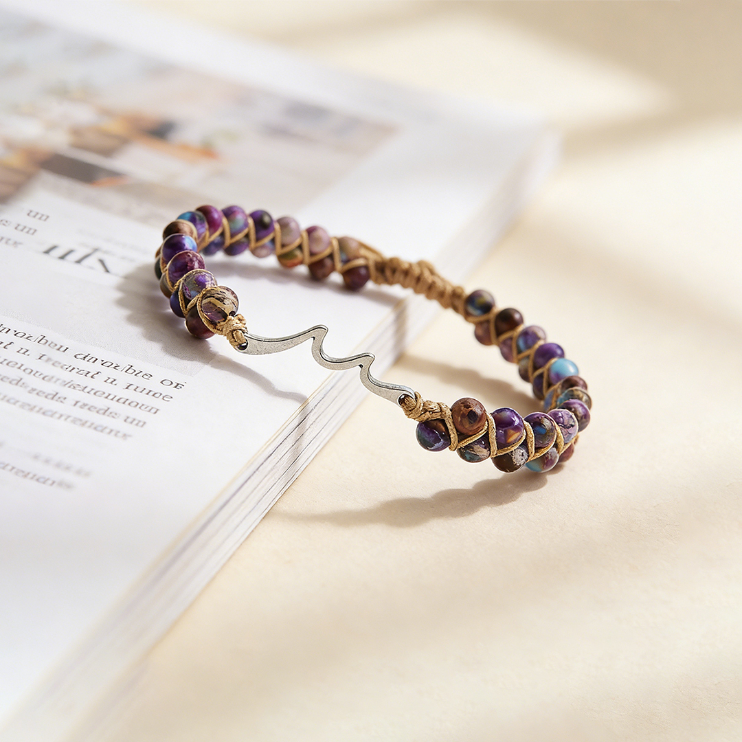 For Bestie - Thank you for always being there wave Beads Bracelet