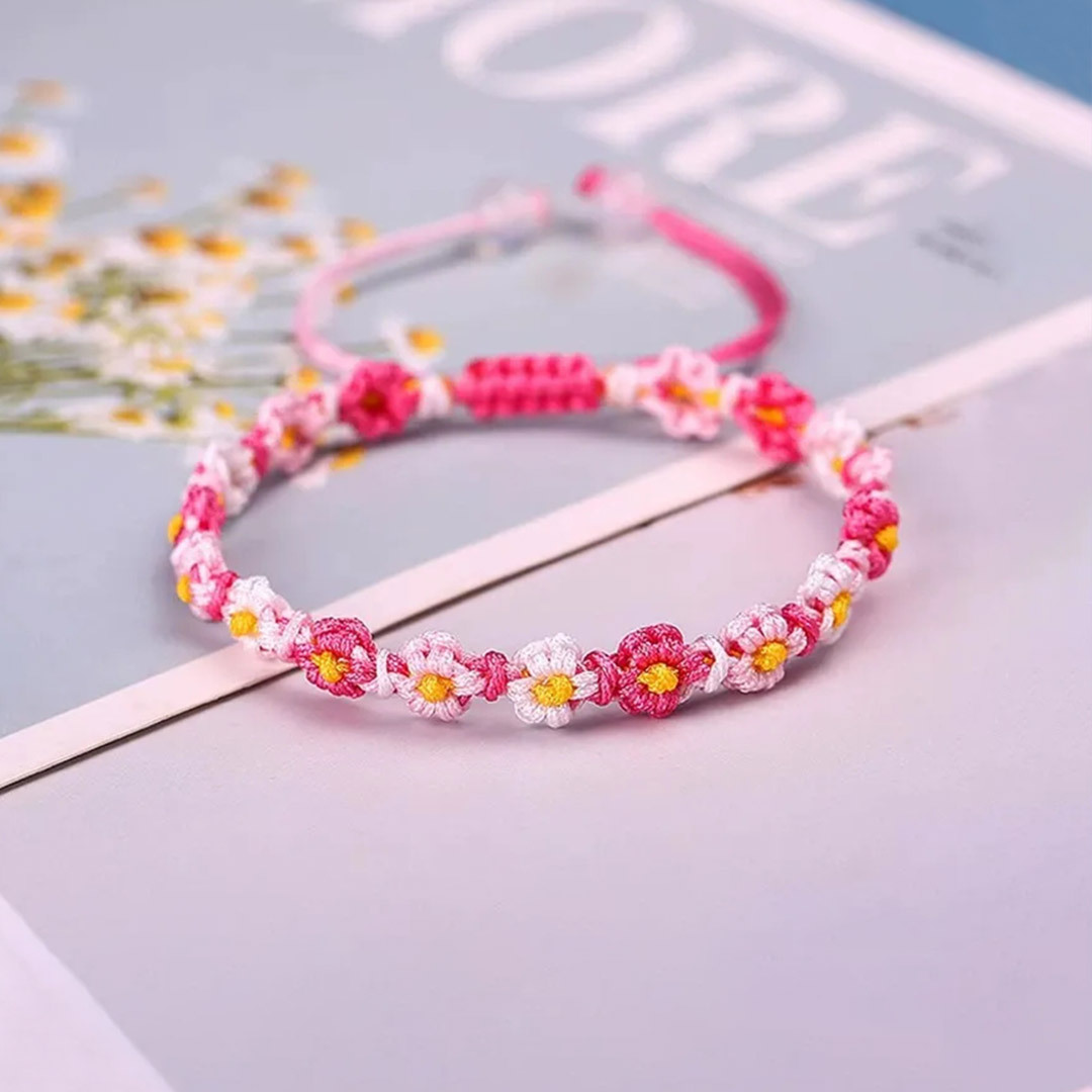 For memorial-Daisy Braided Bracelet