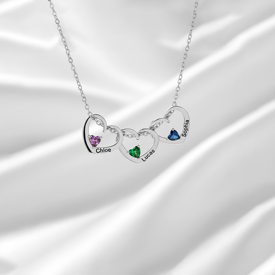 For Mother - Families Keepsakes Name Birthstone Custom Necklace