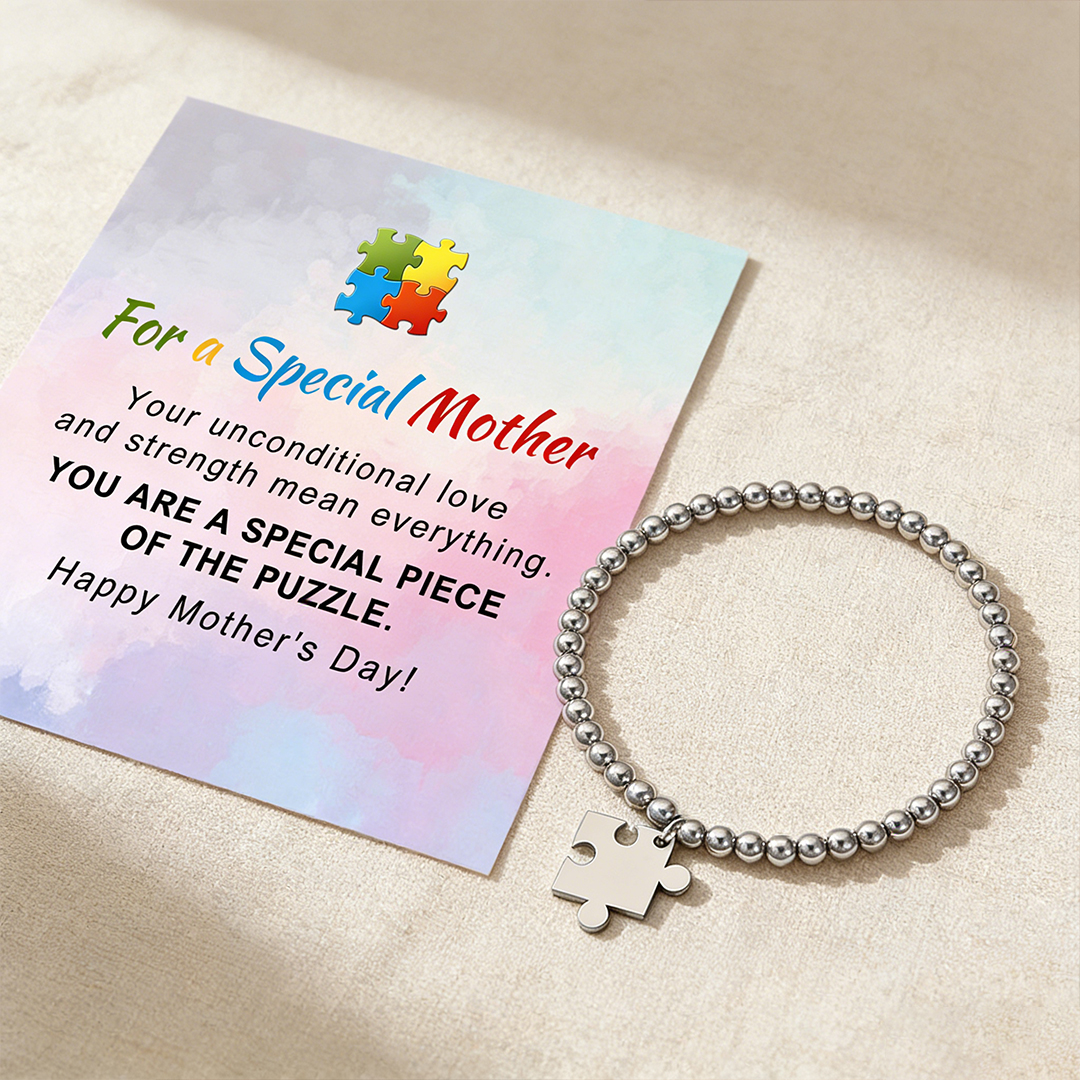 For a Special Mother-Puzzle Bead Bracelet