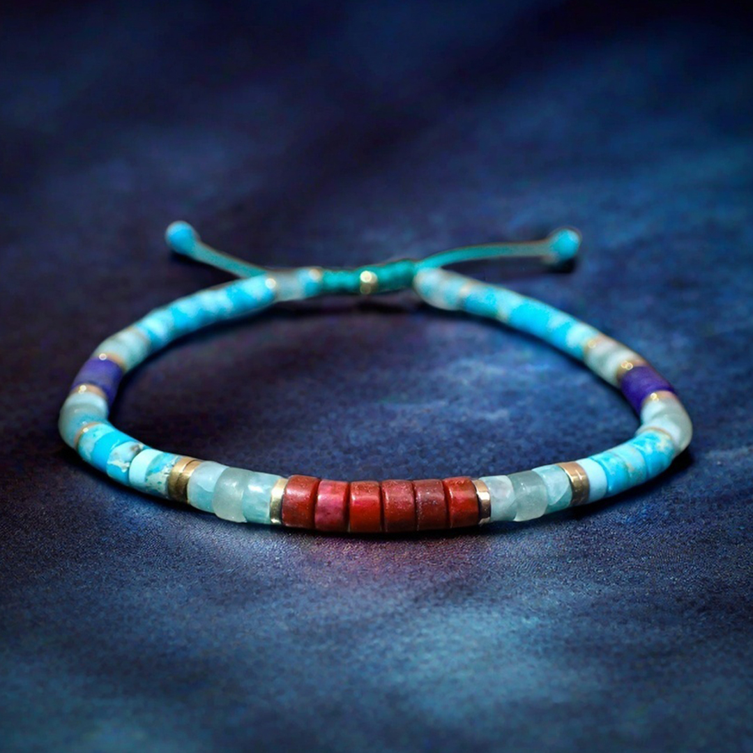 World Diabetes Turquoise Minimalist Bracelet