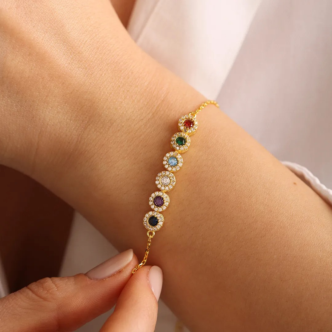 Grandma's/ Mama's  tears of joy specialized with 1-10 kids birthstones