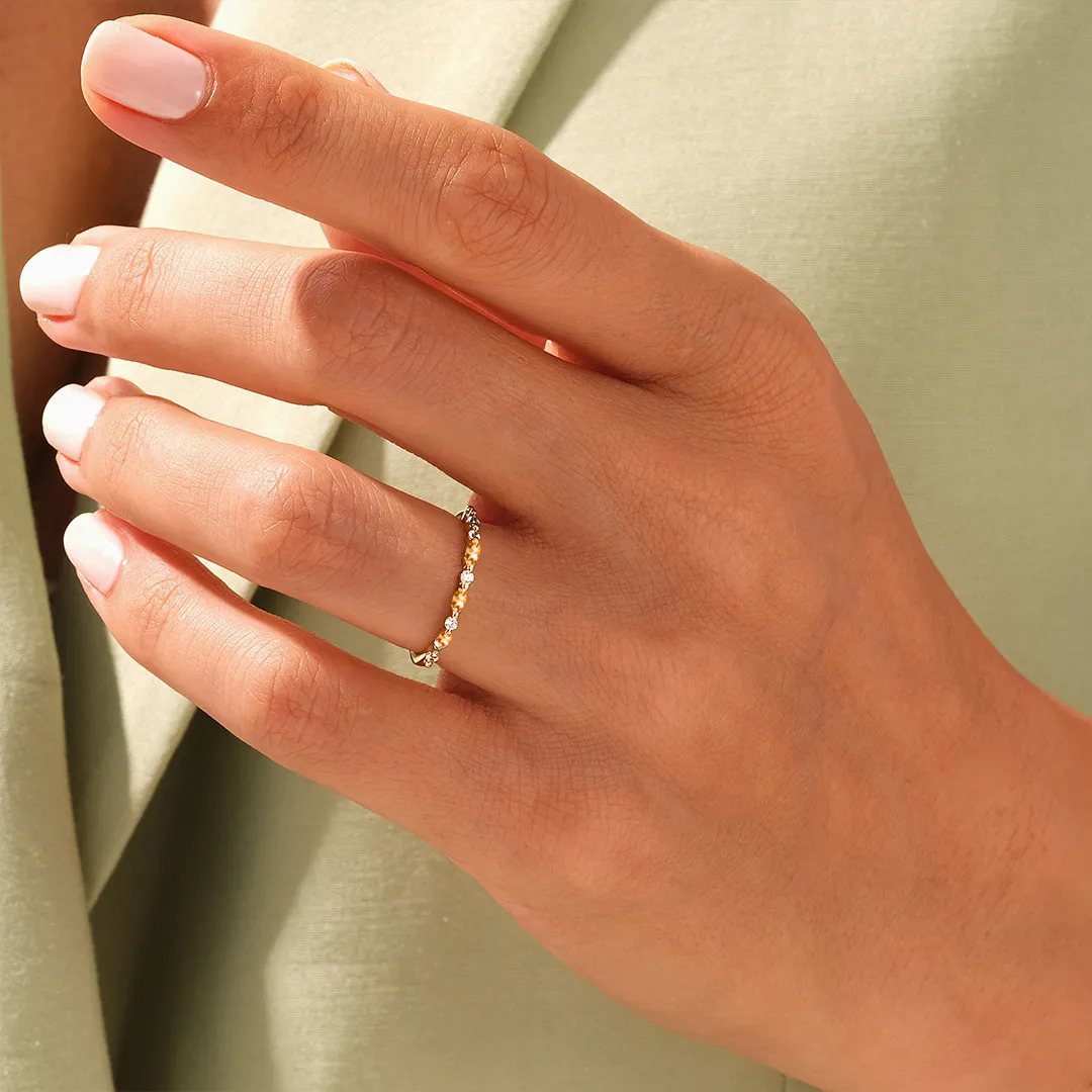 I Am Enough Orange Marquise Ring