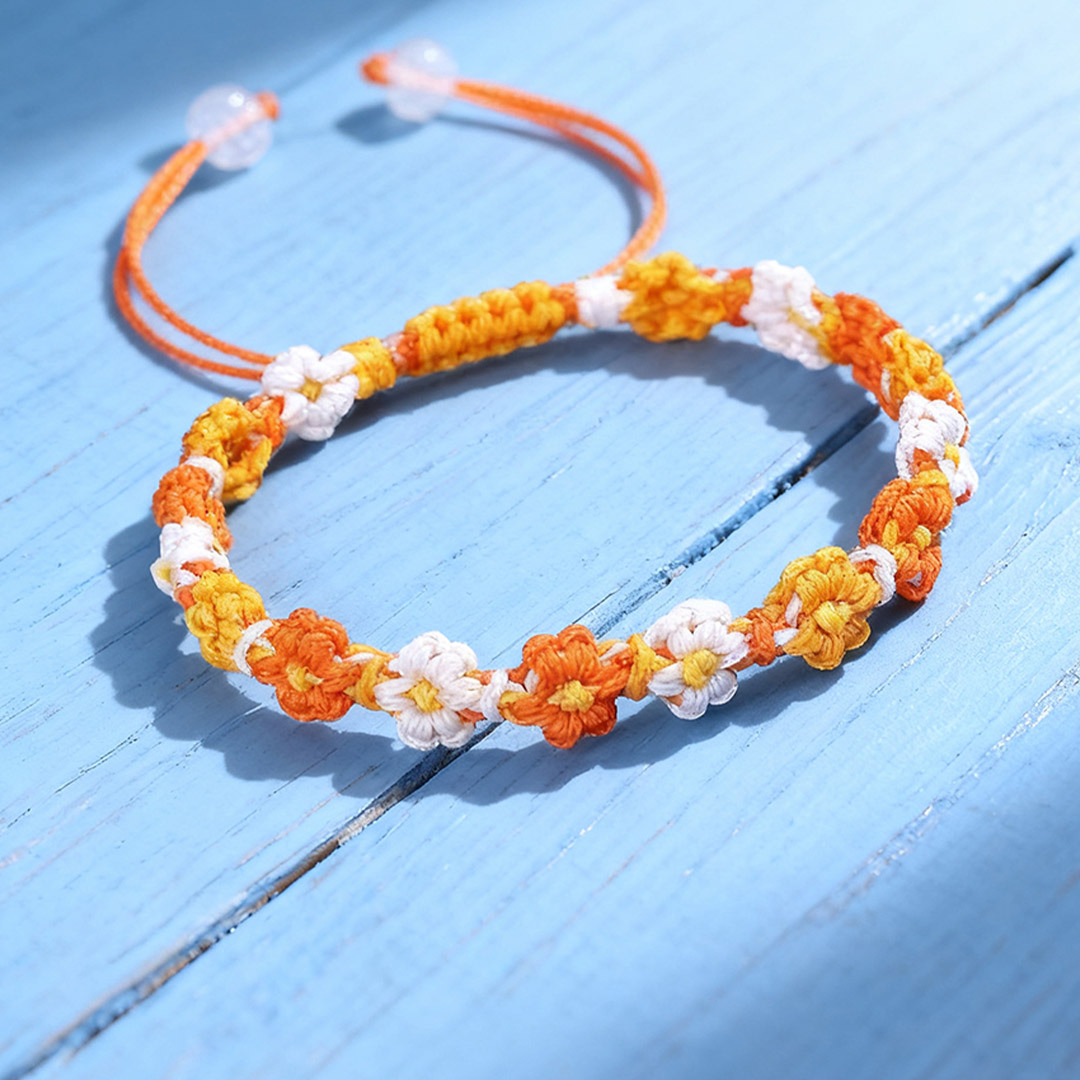 For memorial-Daisy Braided Bracelet