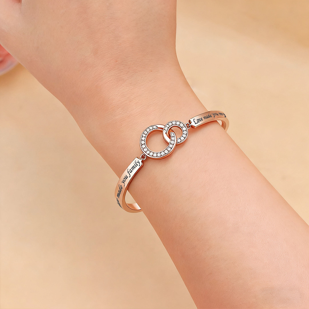 To my daughter-in-heart -Marriage Made You Family Love Made You My Daughter Bracelet