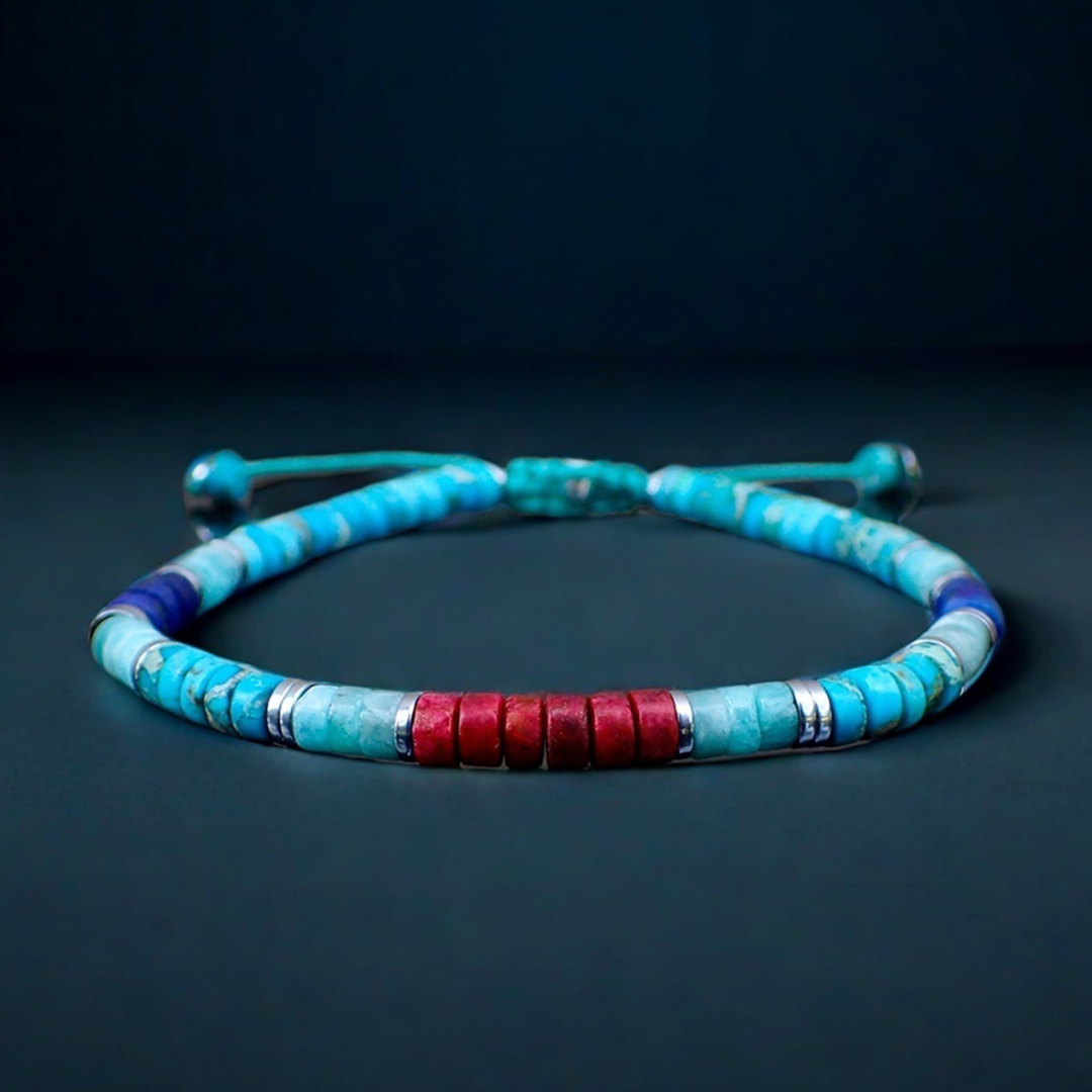 World Diabetes Turquoise Minimalist Bracelet