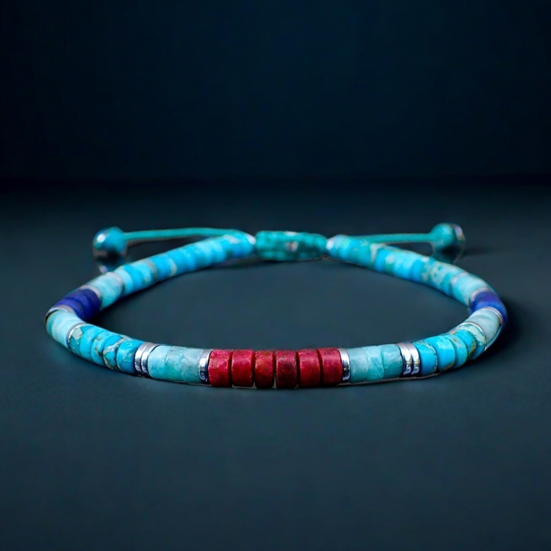 World Diabetes Turquoise Minimalist Bracelet