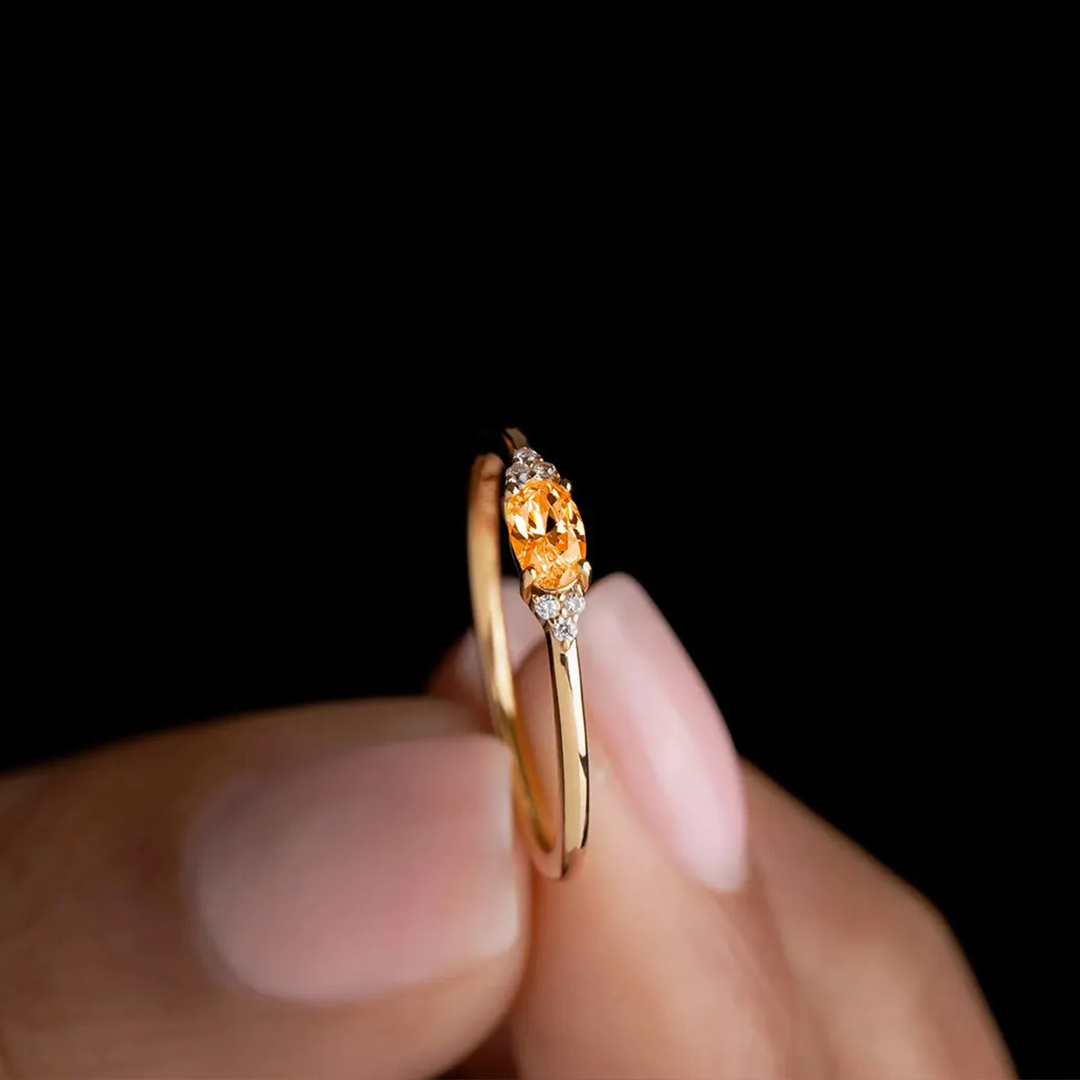 Multiple Sclerosis Minimal Oval Cut Ring