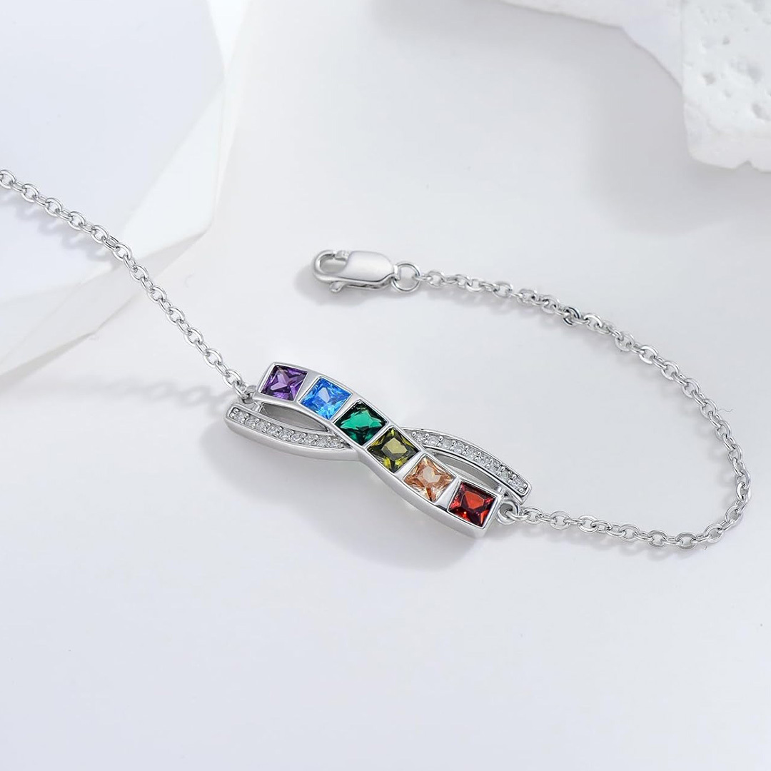 YOU ARE THE RAINBOW OF MY LIFE Wave Rainbow Bracelet