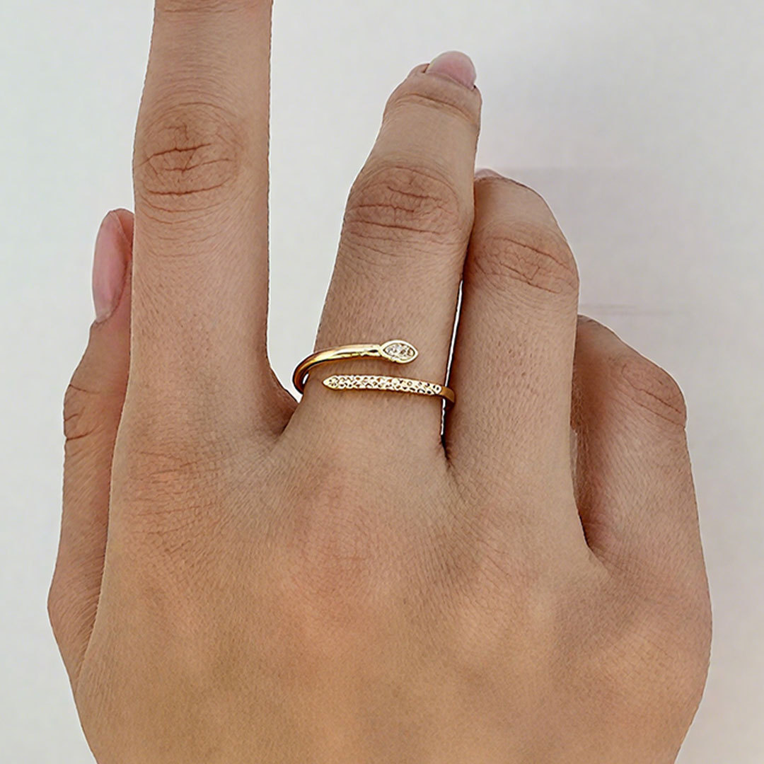 It is ok to not be ok-Marquise open ring