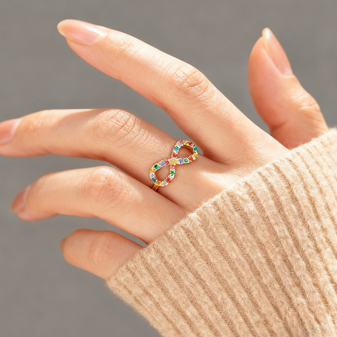 Autism Awareness-Colored diamond rings