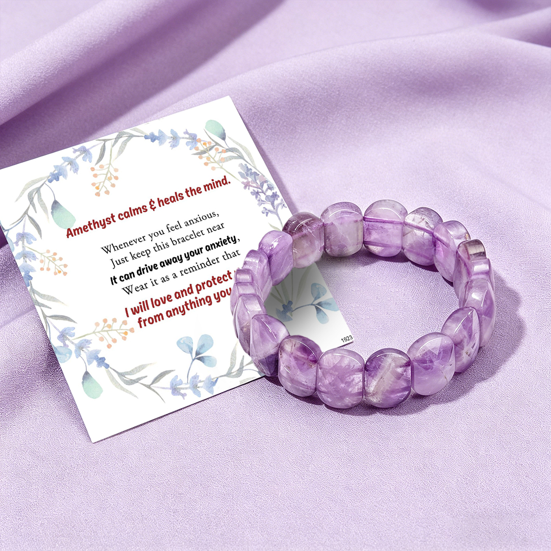 Inner Calm-Amethyst Cube Bracelet