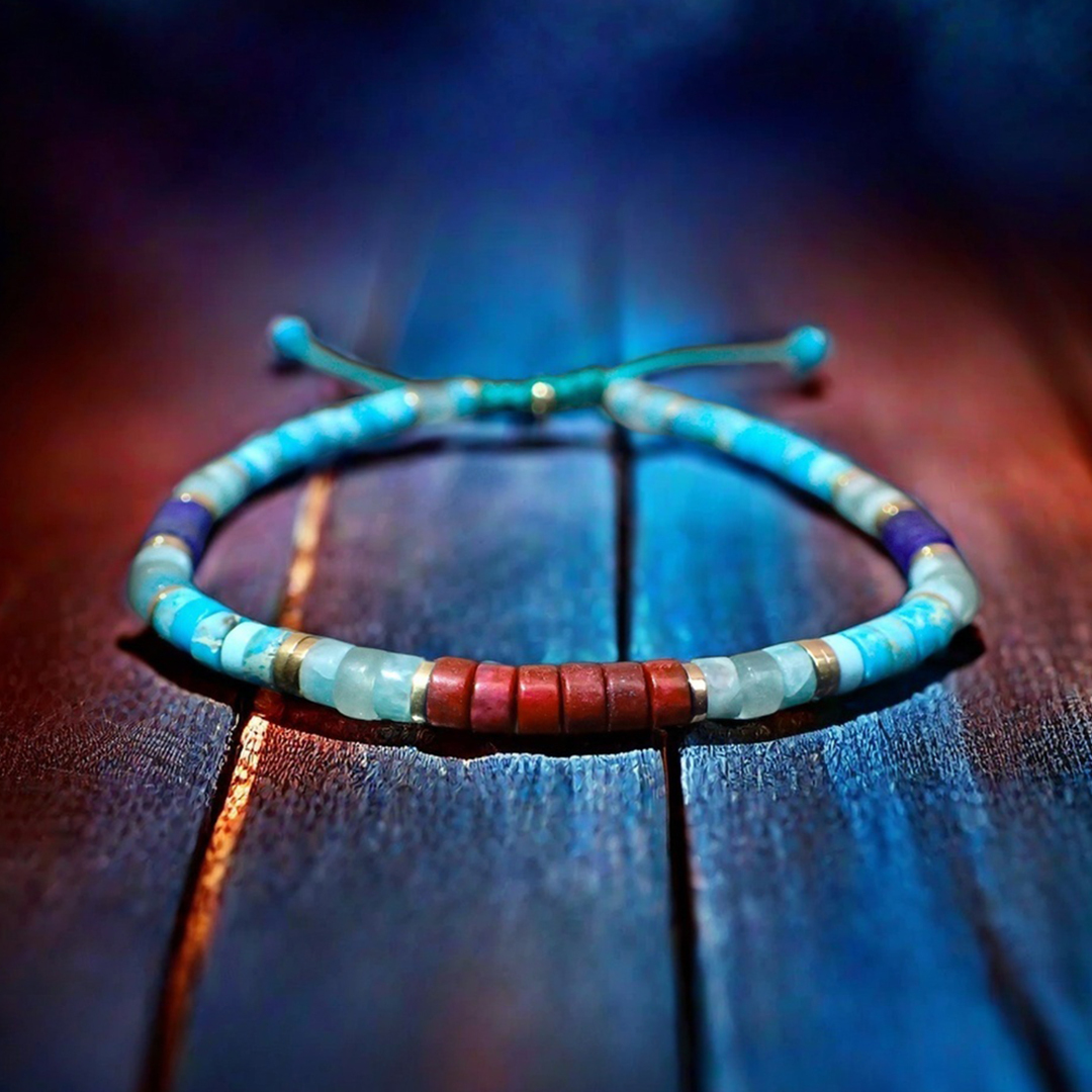 World Diabetes Turquoise Minimalist Bracelet