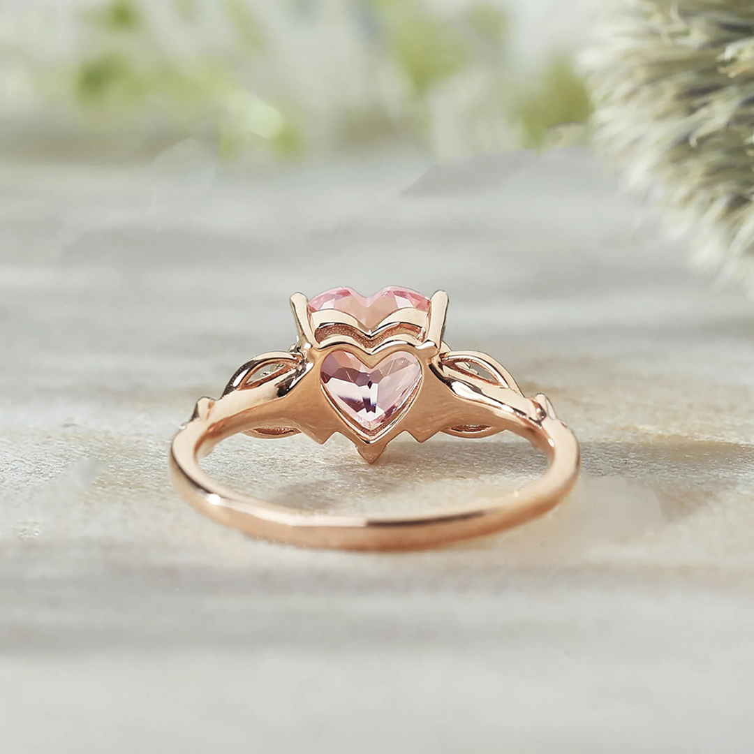 Breast Cancer Awareness Pink Diamond Ring