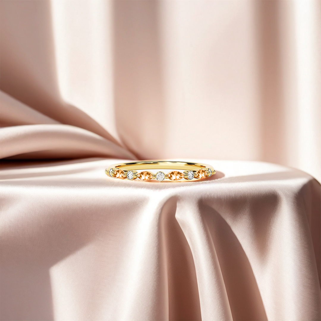 I Am Enough Orange Marquise Ring
