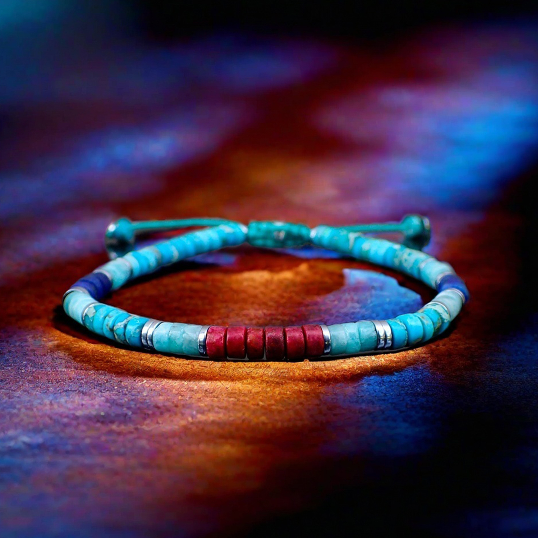 World Diabetes Turquoise Minimalist Bracelet