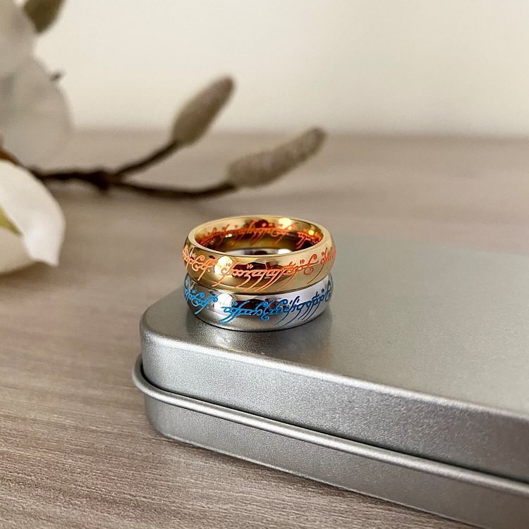 Elvish Ring Glow in the Dark, 1:1 Replica, Magical gift for couples, for boyfriend, or just for yourself (buy two free shipping)