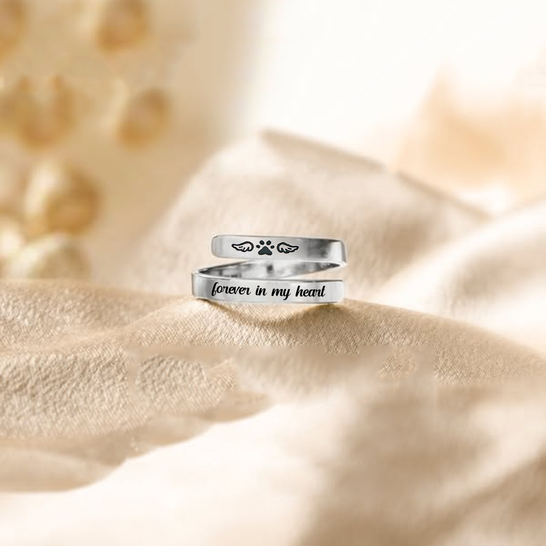 "Angel's Companion" Pet Memorial Twist Ring