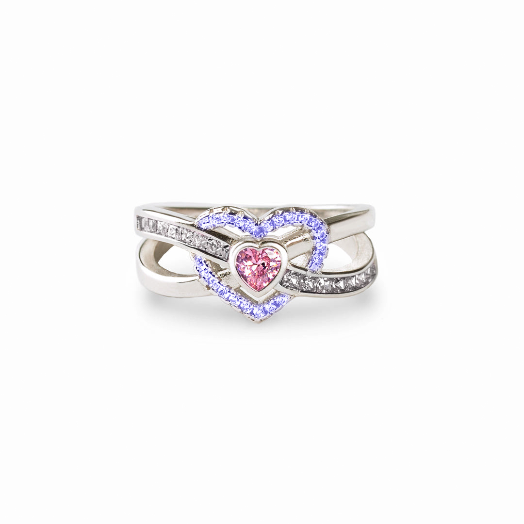 S925 Mother & Daughter Forever Linked Together Custom Infinite Love Di