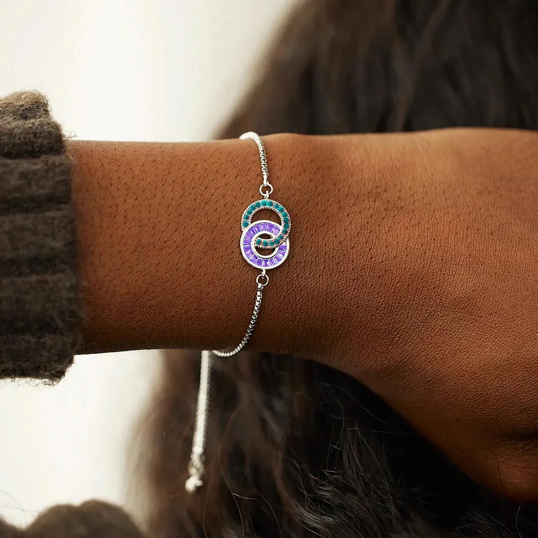 Suicide Prevention Awareness Circle Bracelet