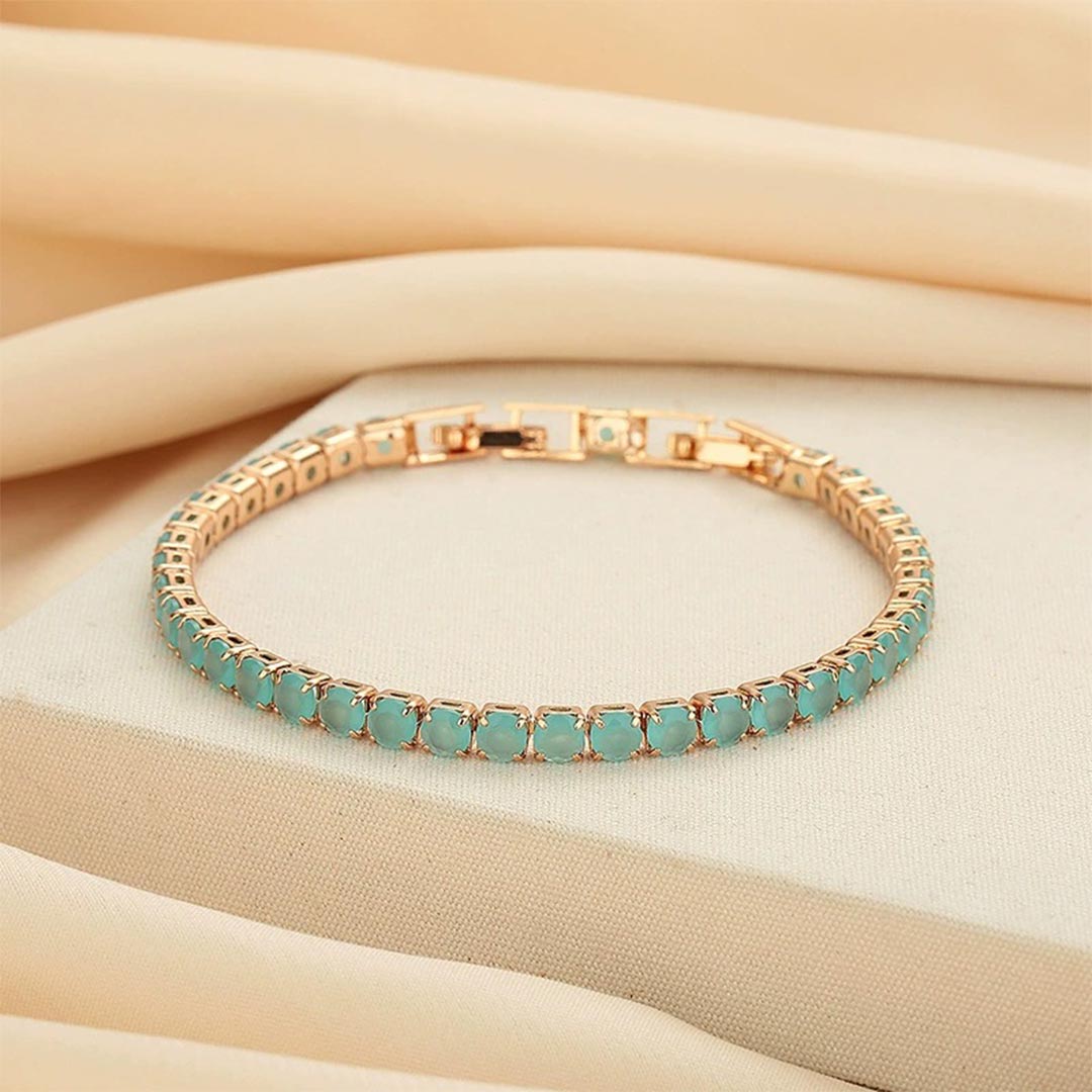Ovarian Cancer Awareness Tennis Bracelet