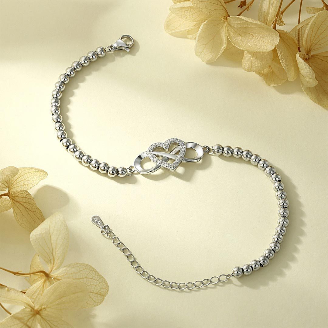 To my Granddaughter Infinity Love Bead Bracelet