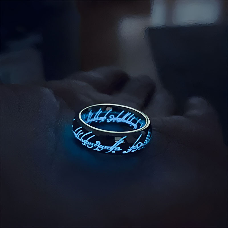 Elvish Ring Glow in the Dark, 1:1 Replica, Magical gift for couples, for boyfriend, or just for yourself (buy two free shipping)