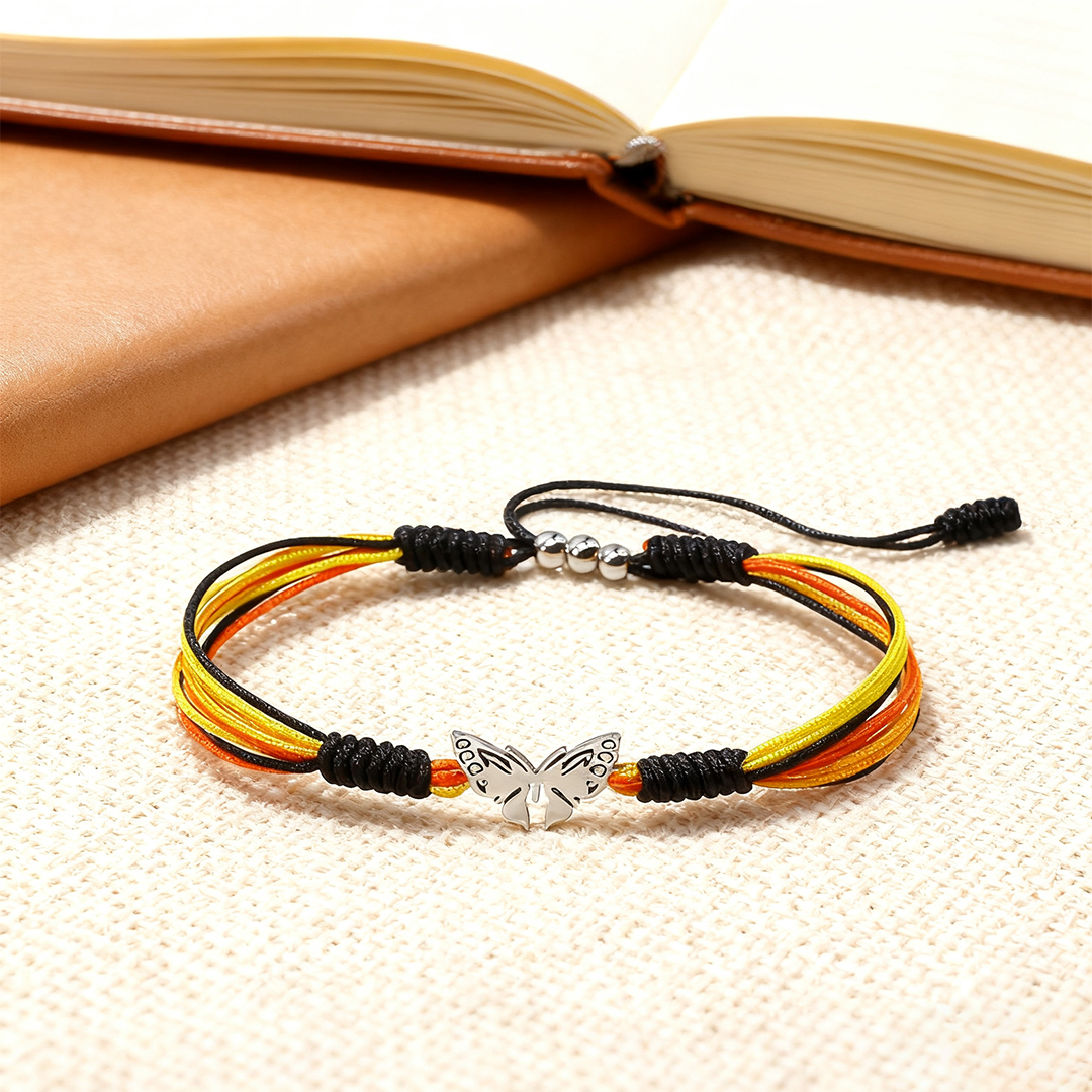 For Memorial -they fly with us every day Butterfly Bracelet