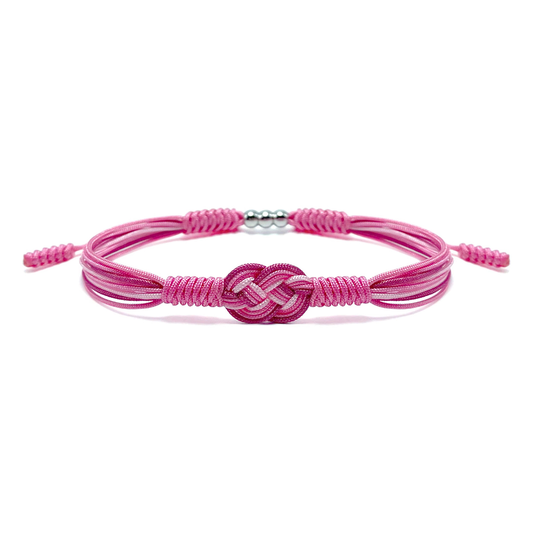 Breast Cancer Awareness-Support the fighters Pink knot bracelet
