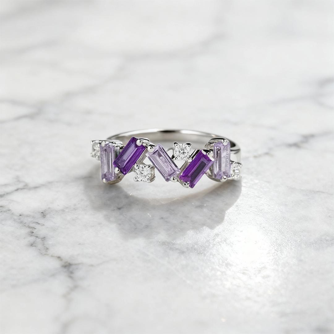 Purple Pancreatic Cancer Warrior Ring