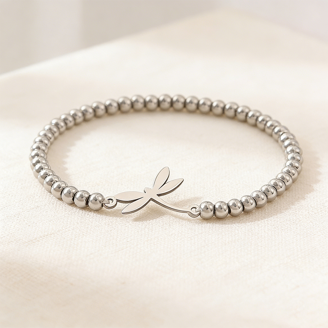For Memory – Dragonfly Beaded Bracelet