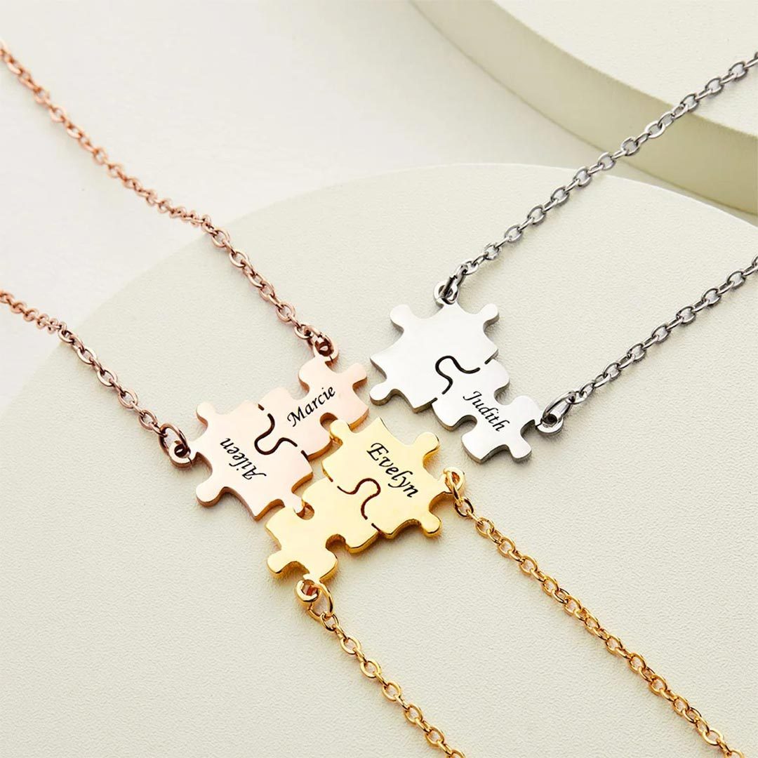 Personalized Name Puzzle Necklace