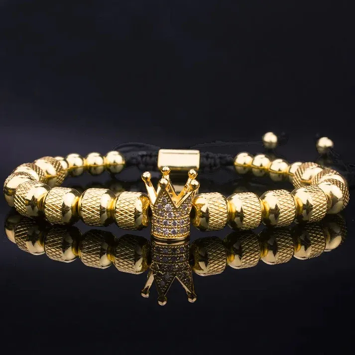 For Husband - I Love You, Forever And Always Crown Bracelet