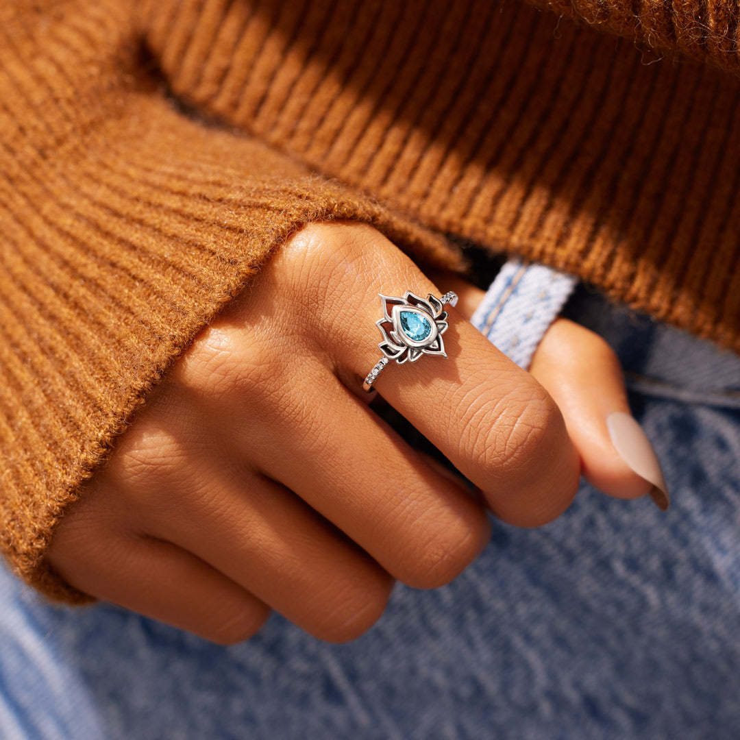 Fck My Trauma Lotus Ring