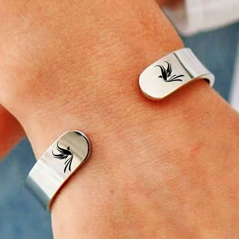 The Fire Inside Me Burns Brighter Than The Fire Around Me Pheonix Bold Bracelet