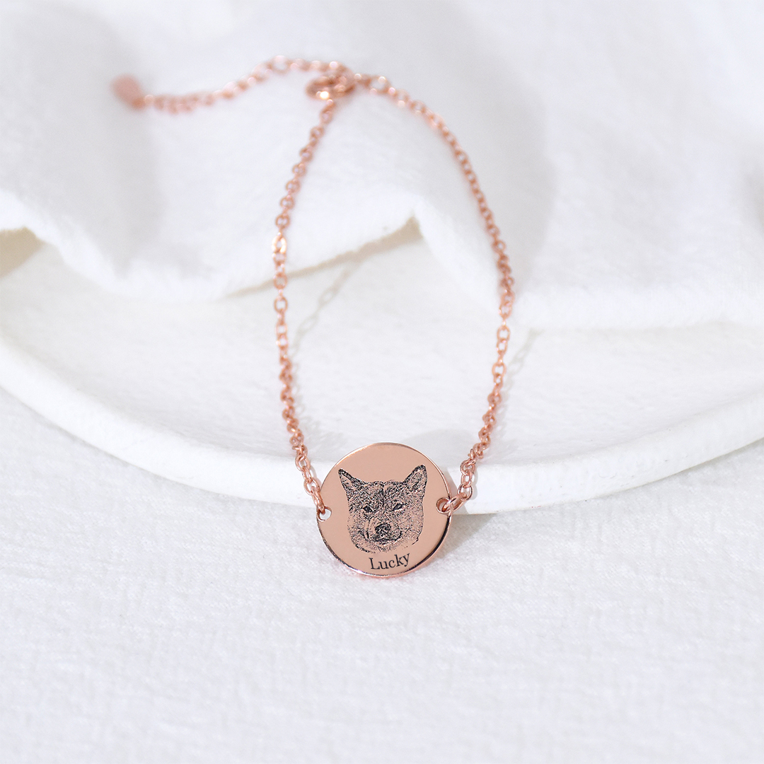 Custom Pet Face Portrait Bracelet