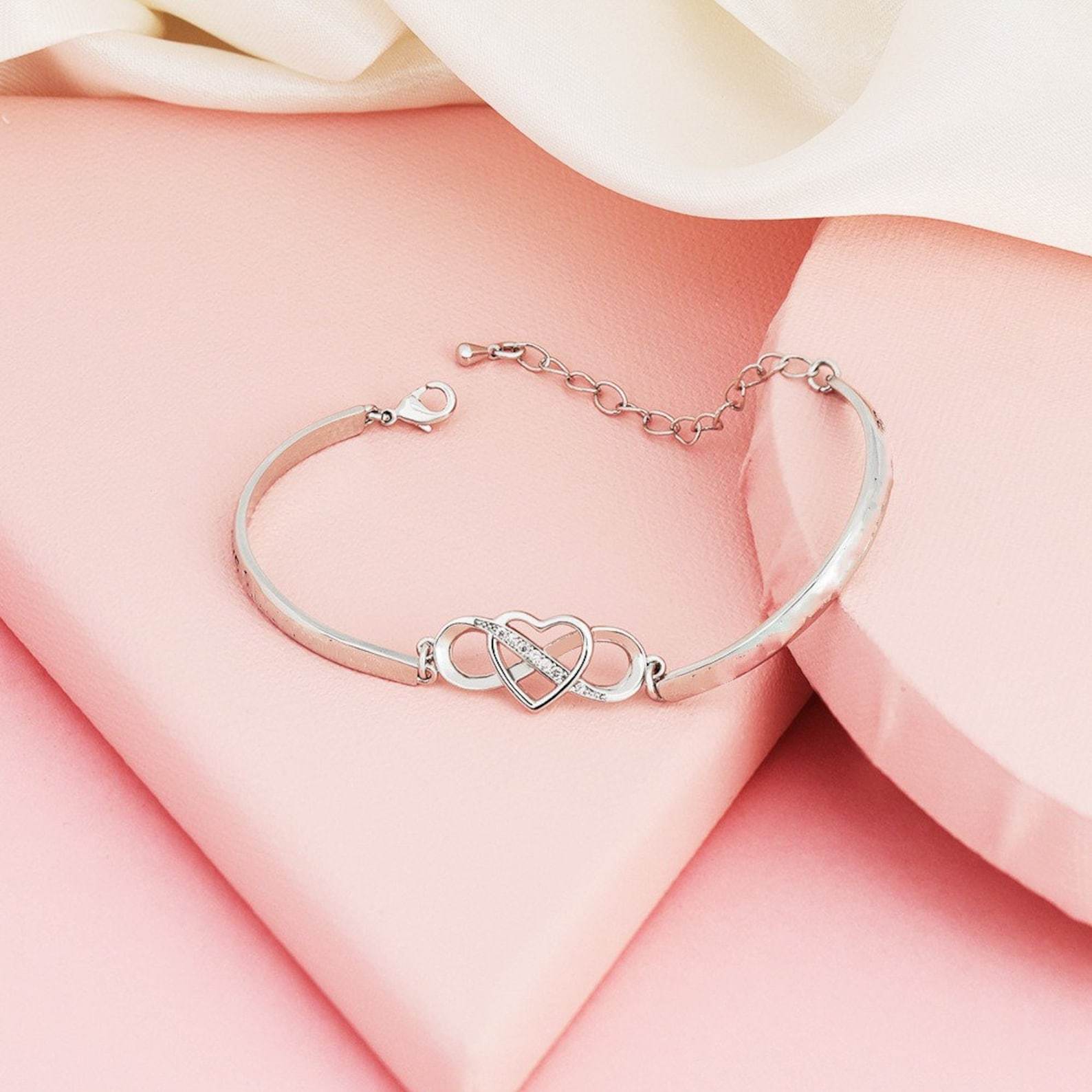 For Daughter-in-law - You Are Also My Daughter-in-heart Infinity Heart Bracelet